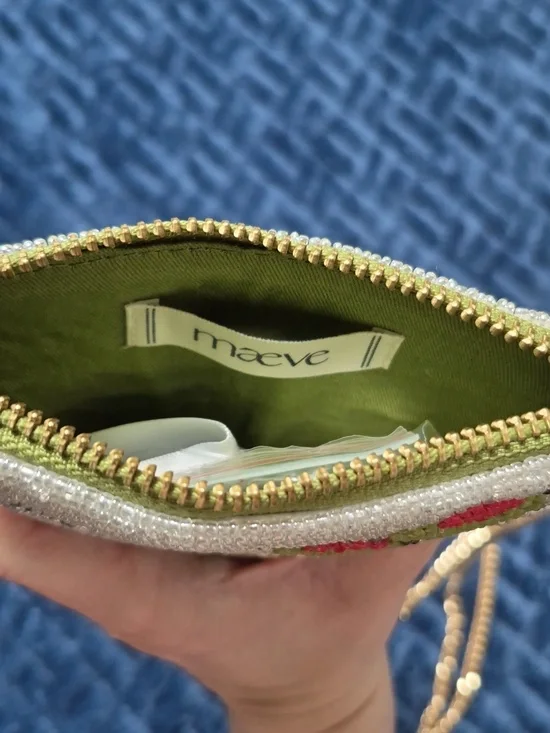 Anthropologie Martini Glass Beaded Icon Crossbody Bag, New With Tags - Picture 12 of 17